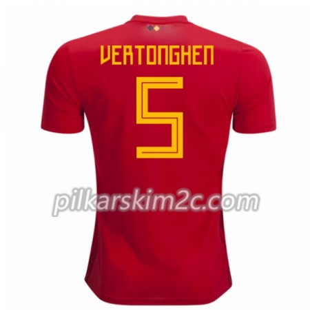 Koszulka Belgia Vertonghen 5 Główna Mistrzostwa Świata 2018 - Koszulki Piłkarskie